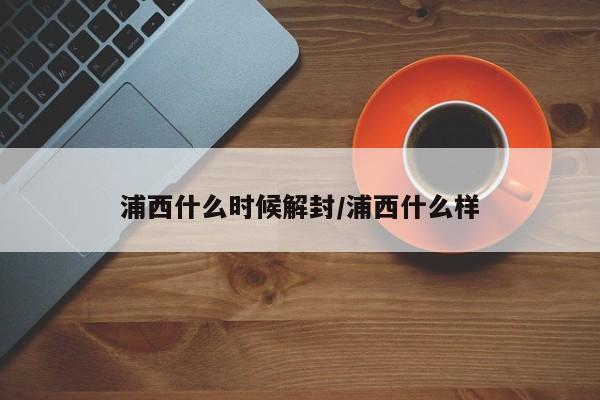 浦西什么时候解封/浦西什么样